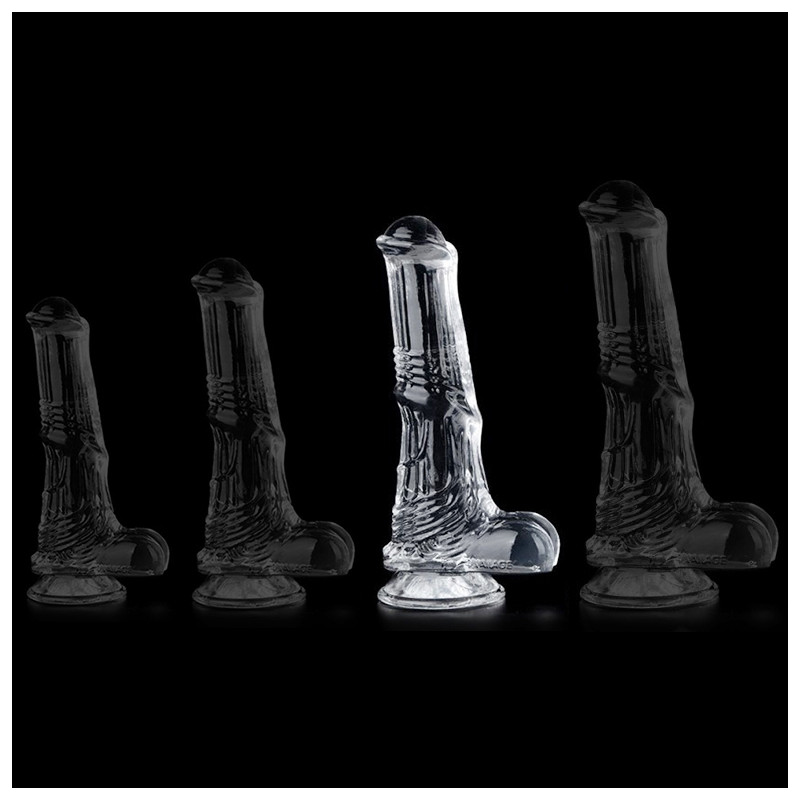 ClearlyHorny Gode Horse Transparent Whispy L 17 x 5cm